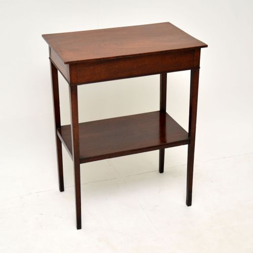 Original Antique Georgian III Mahogany Side Table