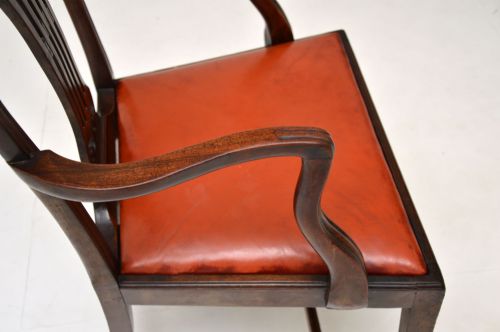fig 1. Harlequin Set of 6 Antique Georgian Mahogany Dining Chairs