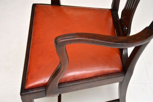 fig 2. Harlequin Set of 6 Antique Georgian Mahogany Dining Chairs