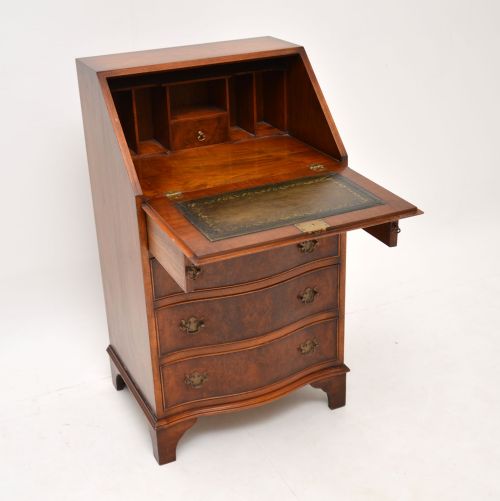 fig 1. Antique Georgian Style Burr Walnut Bureau