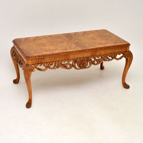 Antique Burr Walnut Coffee Table
