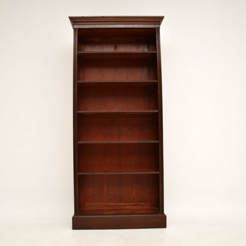 fig 1. Antique Victorian Mahogany Open Bookcase