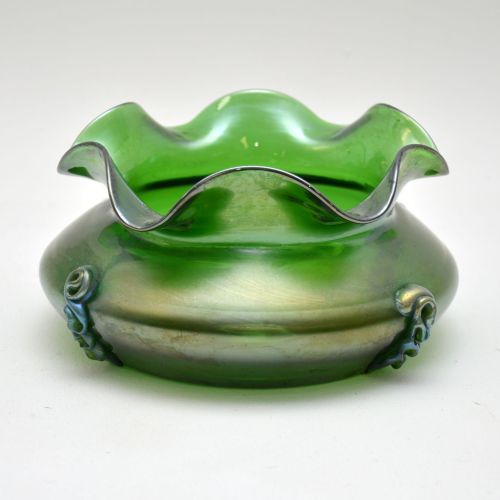 Antique Art Nouveau Glass Bowl