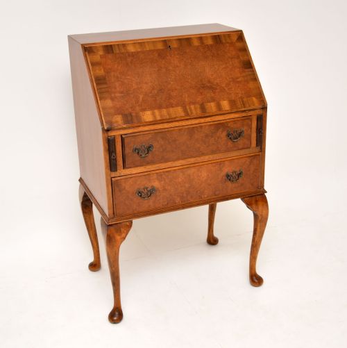 Antique Burr Walnut Writing Bureau
