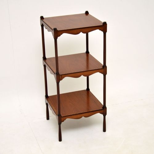 Antique Edwardian Inlaid Mahogany Side Table
