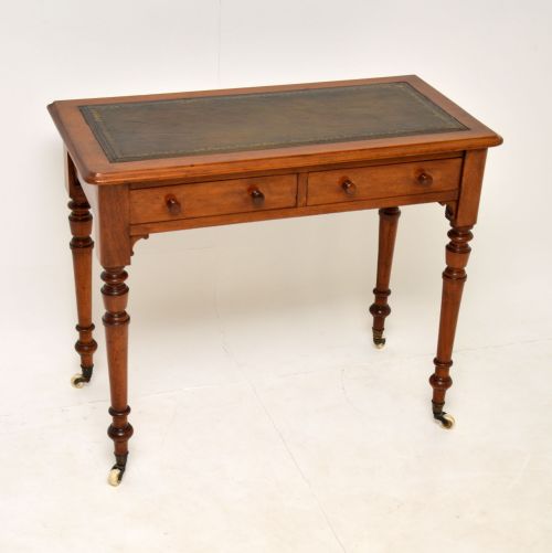 Antique Victorian Walnut Writing Table