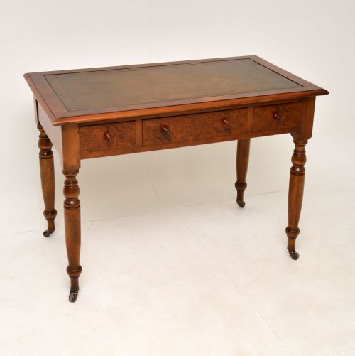 Antique Victorian Burr Walnut Writing Table