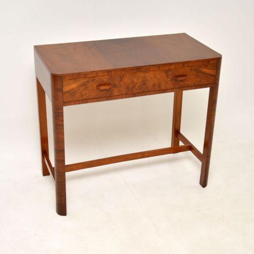 Art Deco Figured Walnut Side Table by Heal’s