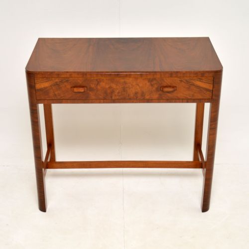 fig 1. Art Deco Figured Walnut Side Table by Heal’s