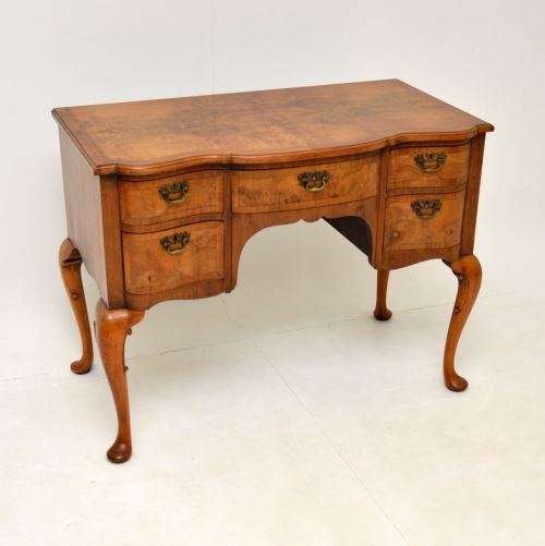 Antique Burr Walnut Lowboy Dressing Table
