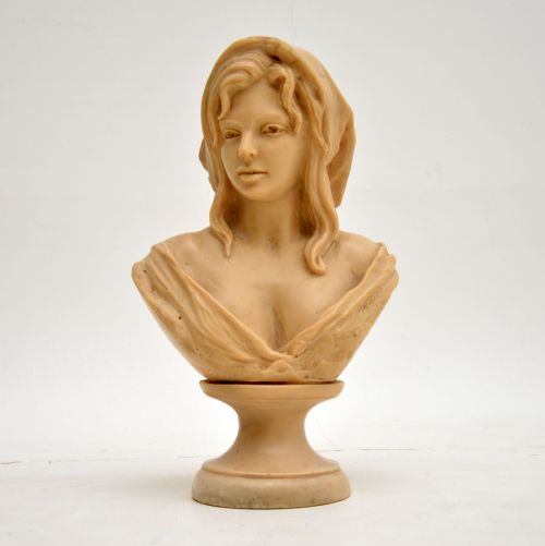 Antique Signed Bust Sculpture