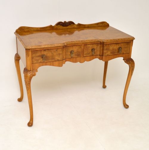 Antique Burr Walnut Server Side Table