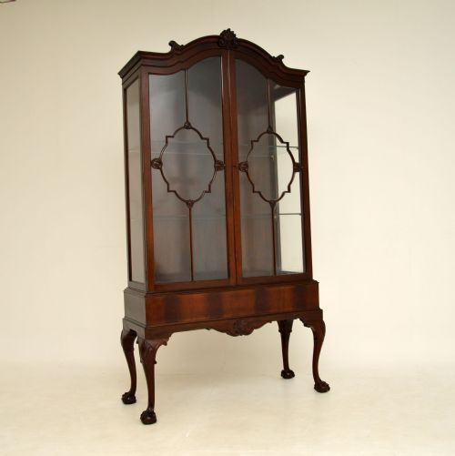 Antique Victorian Mahogany Display Cabinet