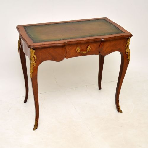 Antique French Leather Top Writing Table