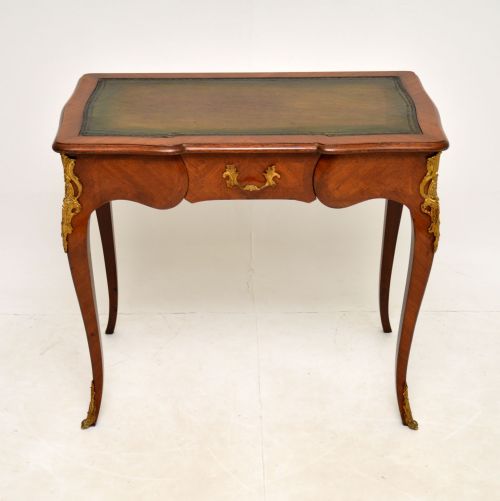 fig 1. Antique French Leather Top Writing Table