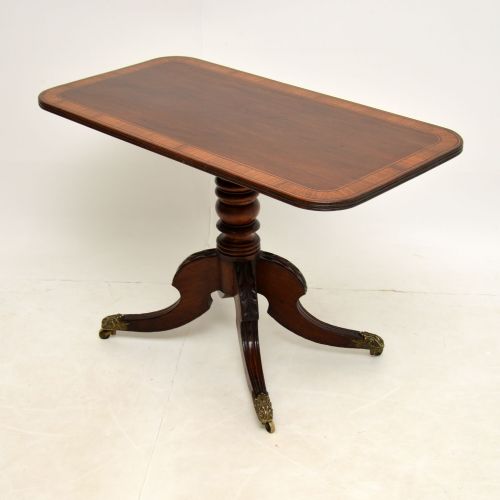 fig 2. Antique Regency Period Inlaid Mahogany Side Table

