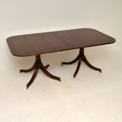 Antique Regency Style Mahogany Extending Dining Table
