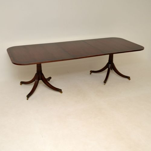 fig 1. Antique Regency Style Mahogany Extending Dining Table