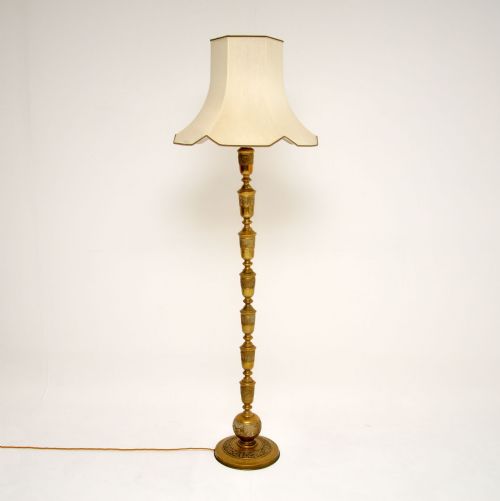 fig 1. Antique Solid Brass Floor Lamp