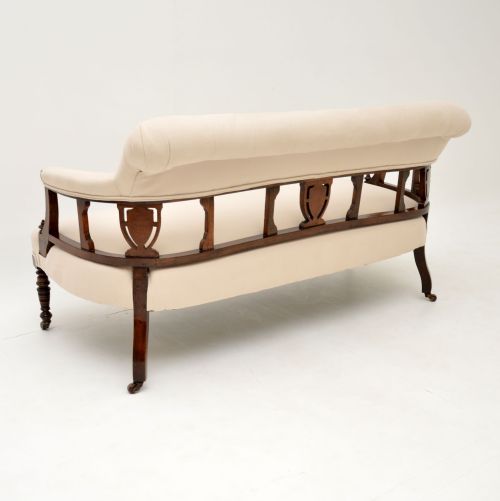 fig 1. Antique Victorian Inlaid Rosewood Settee