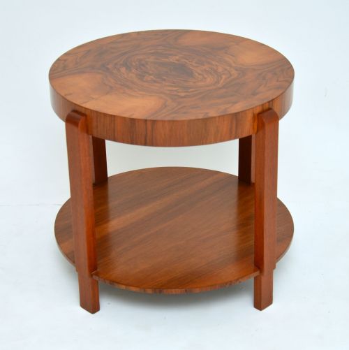 1920'S Art Deco Period Walnut Coffee Table