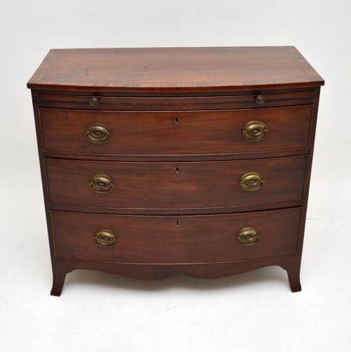 fig 1. Antique Georgian Mahogany Chest of Drawers
