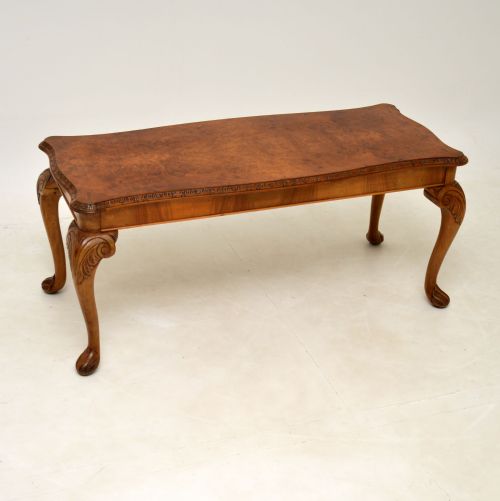 Antique Burr Walnut Coffee Table
