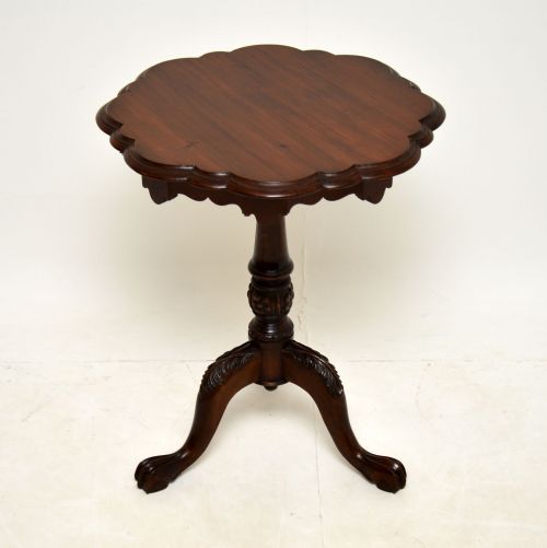 Antique Victorian Style Mahogany Side Table