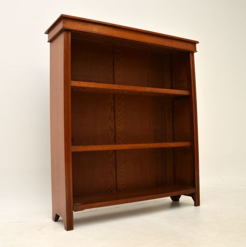 Antique Victorian Walnut Open Bookcase