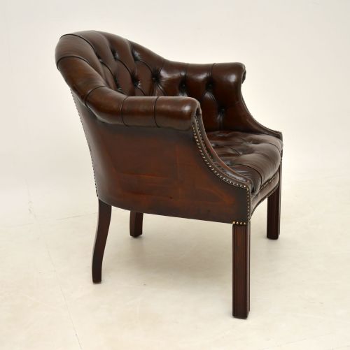 fig 1. Antique Leather Armchair