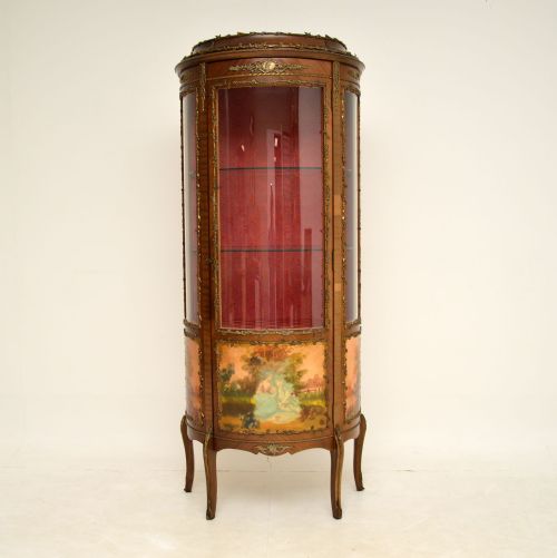 Antique French Style Ormolu Mounted Display Cabinet

