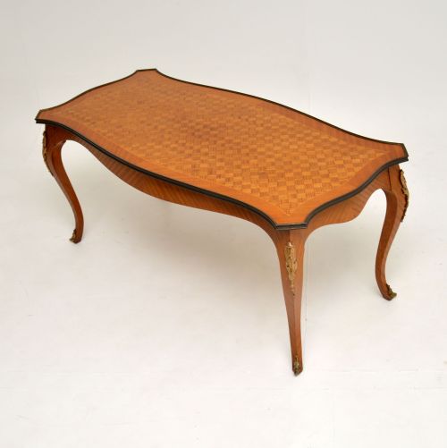 fig 1. Antique French Inlaid Parquetry Coffee Table