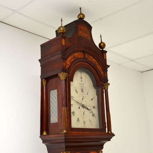 fig 2. Antique Georgian Period Mahogany Long Case Clock by Richard Reeves