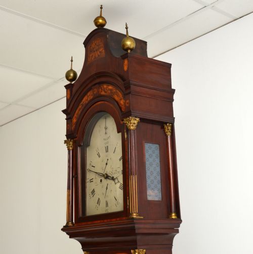 fig 3. Antique Georgian Period Mahogany Long Case Clock by Richard Reeves