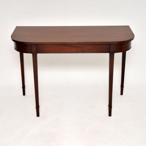Antique Georgian Mahogany Console Side Table
