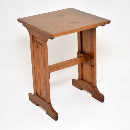 Antique Arts & Crafts Elm Writing Table