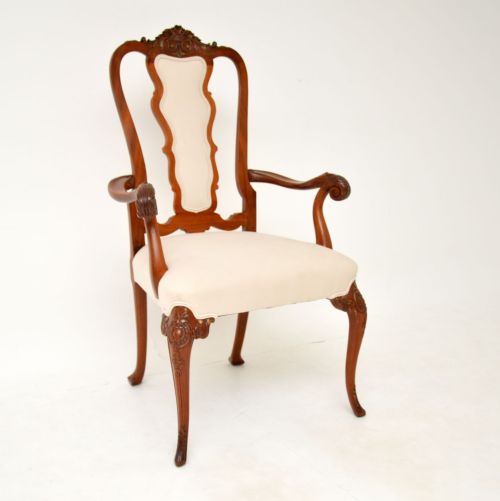 fig 2. Antique French King Wood Dining Table & Ten Chairs