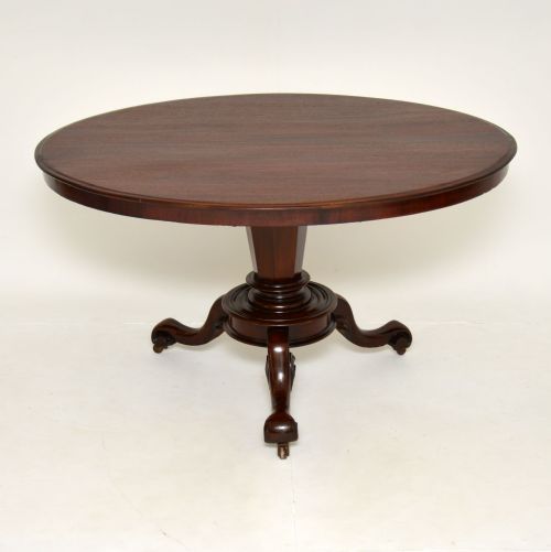 fig 1. Antique Early Victorian Mahogany Tilt Top Table