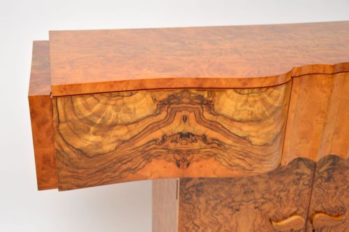 fig 1. Art Deco Burr Walnut Console Table by Hille