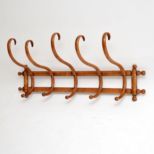 Antique Bentwood Wall Mounting Coat / Hat Rack

