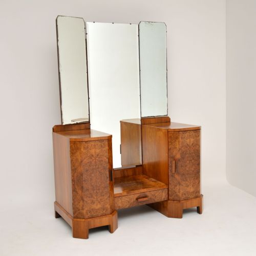 Art Deco 1920'S Burr Walnut Dressing Table