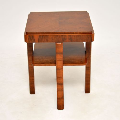 fig 1. Art Deco Figured Walnut Occasional Side Table