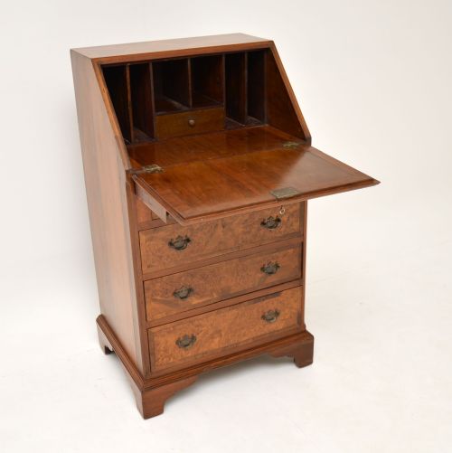 fig 1. Antique Burr Walnut Writing Bureau