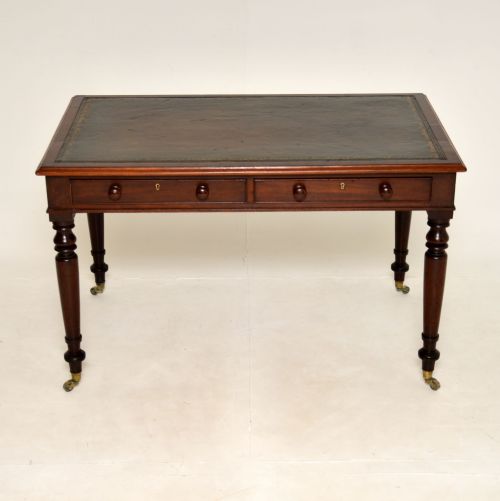 fig 1. Antique Victorian Mahogany Partners Writing Table