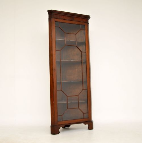 Antique Edwardian Mahogany Corner Cabinet