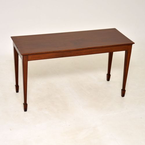 Antique Edwardian Solid Mahogany Coffee Table