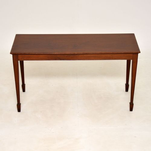 fig 1. Antique Edwardian Solid Mahogany Coffee Table