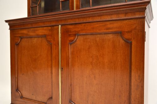 fig 1. Antique Georgian Period Mahogany Library Bookcase