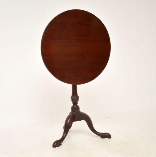 fig 1. Antique Georgian Mahogany Snap Top Occasional Table