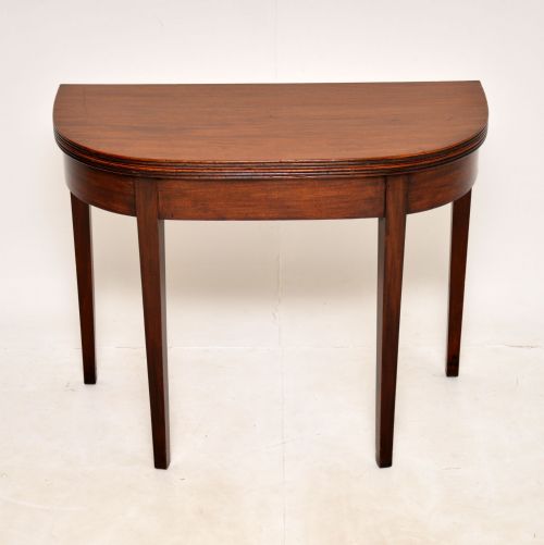 Antique George III Mahogany Card Table